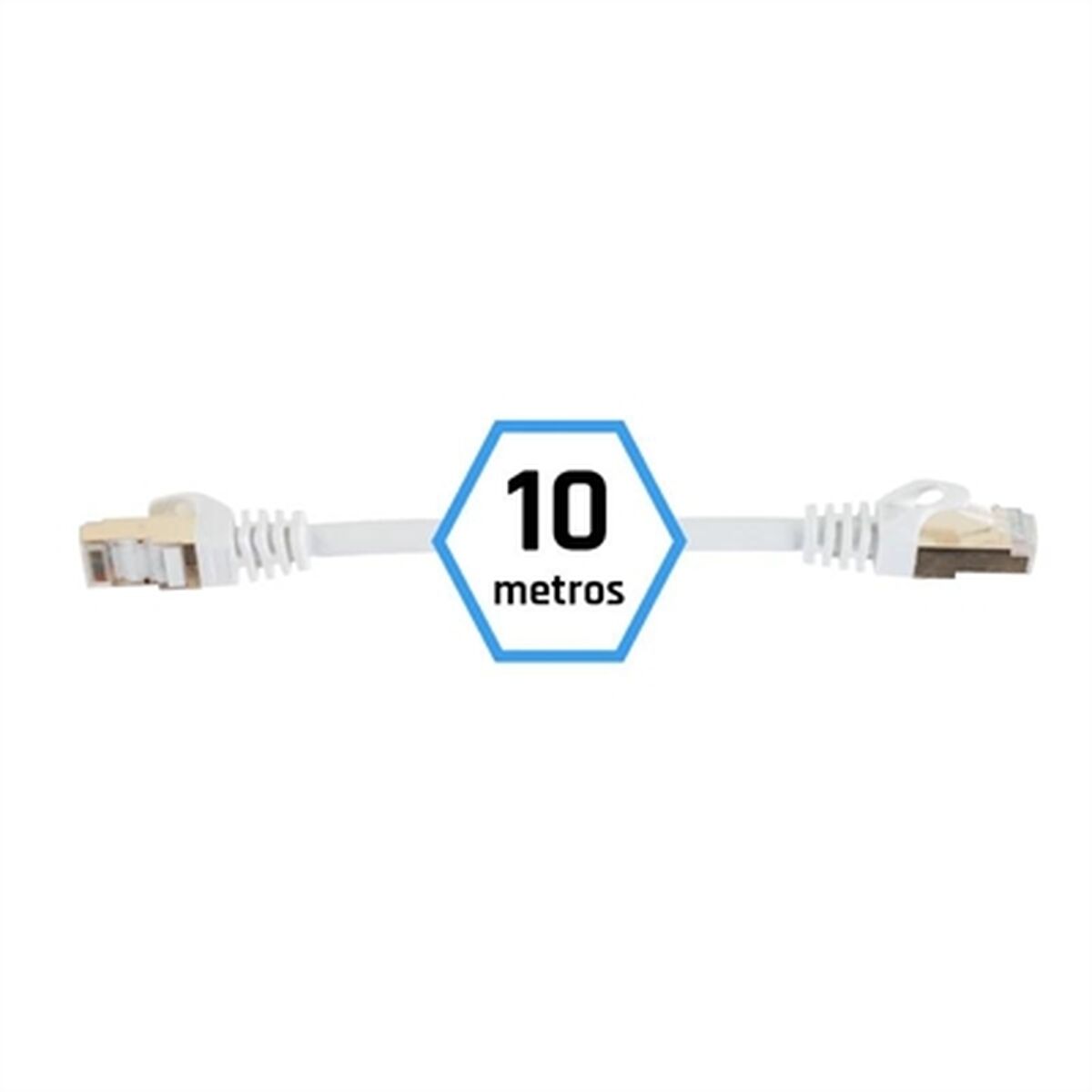 FTP Category 7 Rigid Network Cable iggual IGG318621 White 10 m - Image 4