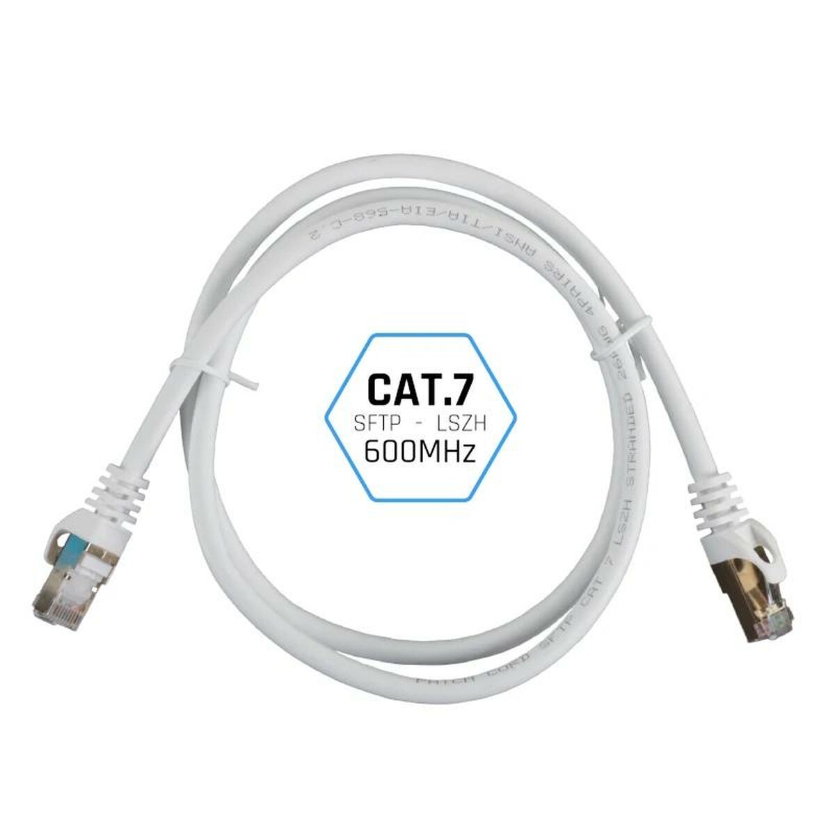 FTP Category 7 Rigid Network Cable iggual IGG318621 White 10 m - Image 3