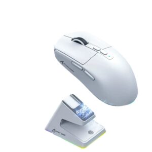 Tri-Mode Rgb Gaming Mouse With Magnetic Charging Base